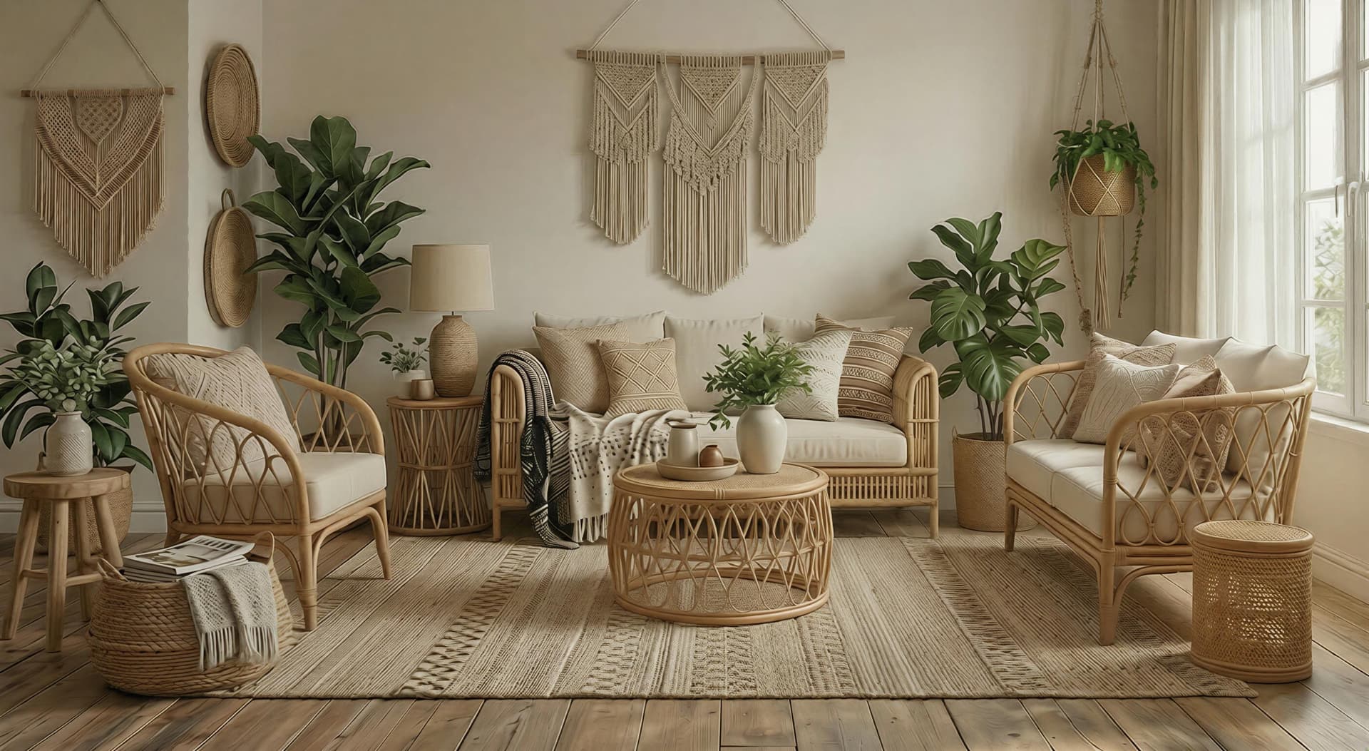 Boho interior design style